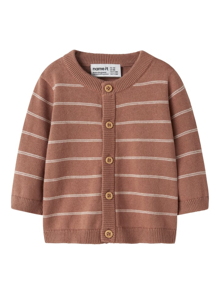 Strickjacke in Mocha Mousse