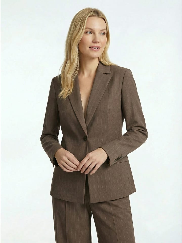 Fee Blazer in Iron Brown
