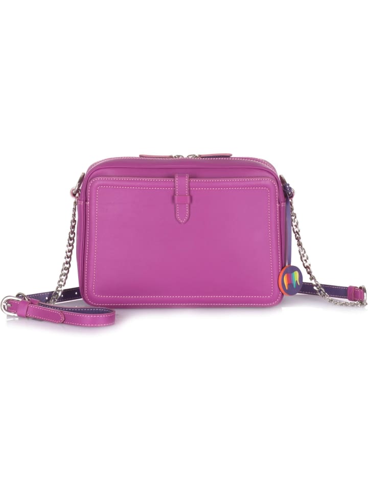 Umhängetasche Leder 23 cm sangria multi