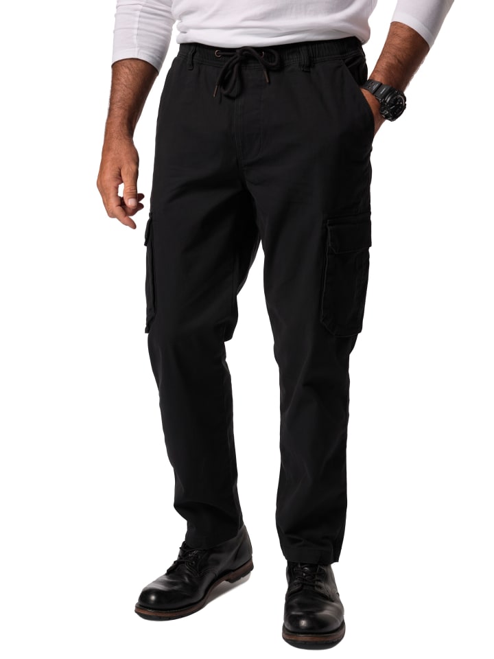 Cargohose lang in schwarz