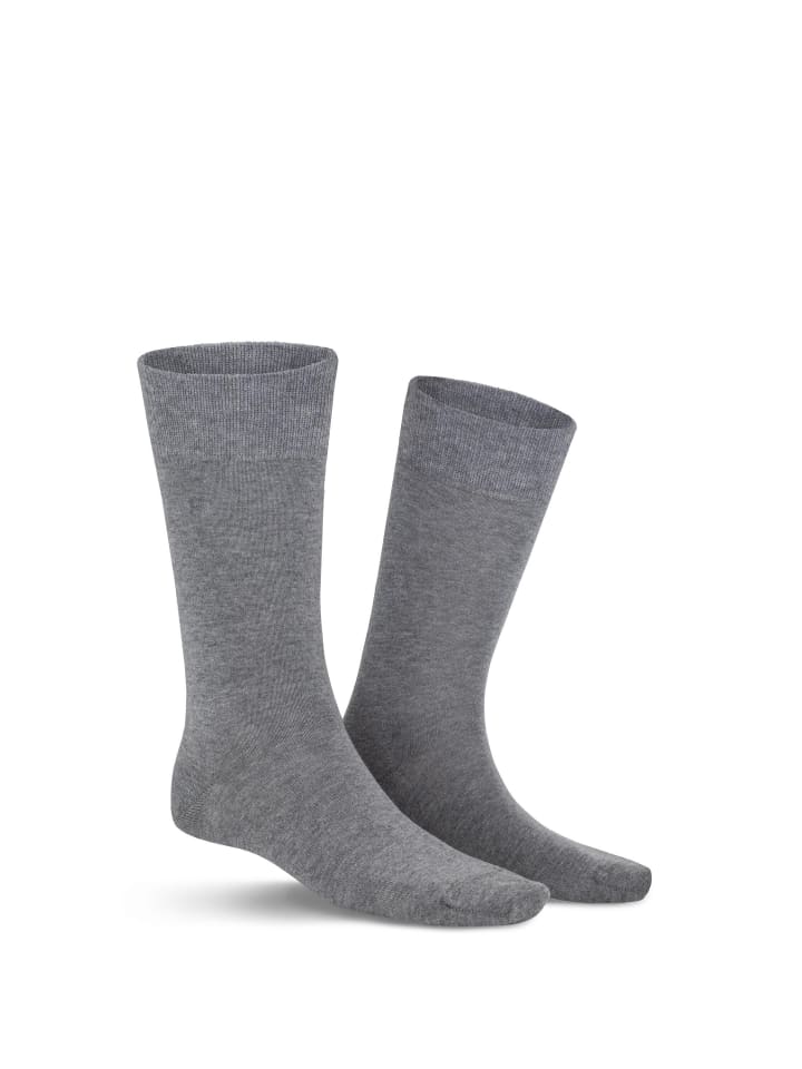 Socken Richard druckfrei in Silver-mel.
