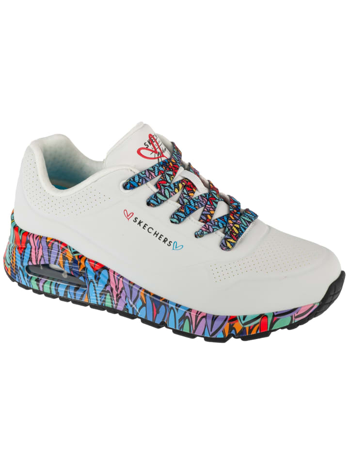 Skechers Uno - Ravaged Love in Weiß