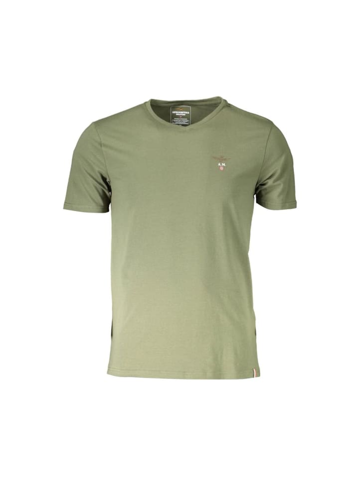 Grün Baumwolle Herren T-Shirt