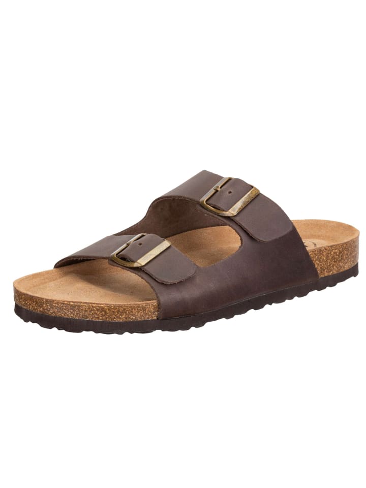 Pantolette "Alvaro" in Braun
