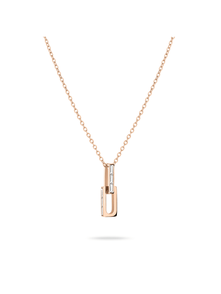 Halskette The Festive Mini Link Sparkle in roségold