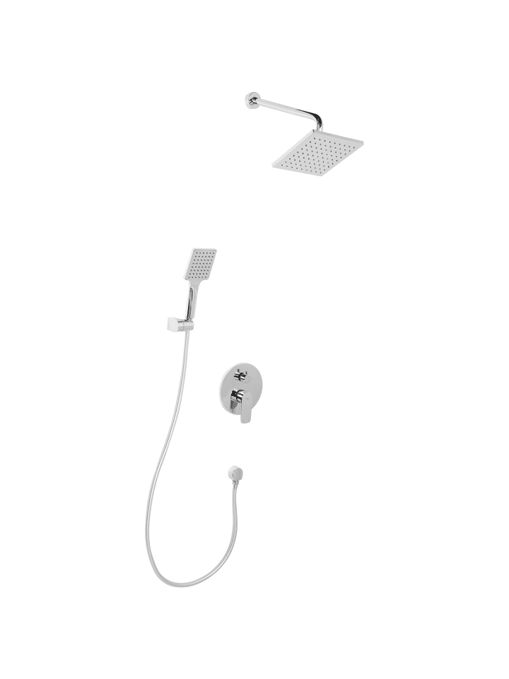 2-set Wannenarmaturen GUARATUBA in Silber