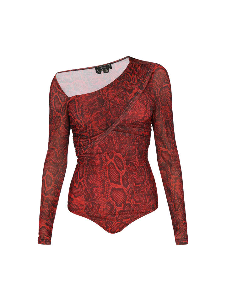 Women Body in red black
