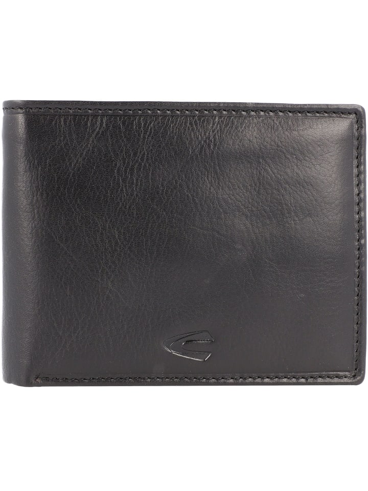 Como Geldbörse RFID Leder 9,5 cm black