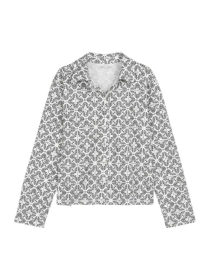 Pyjamaoberteil Mix N Match Cotton Jersey in white cotton print