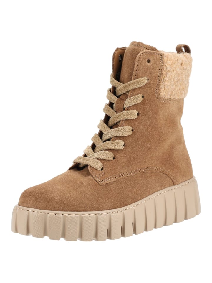 Stiefelette Beige