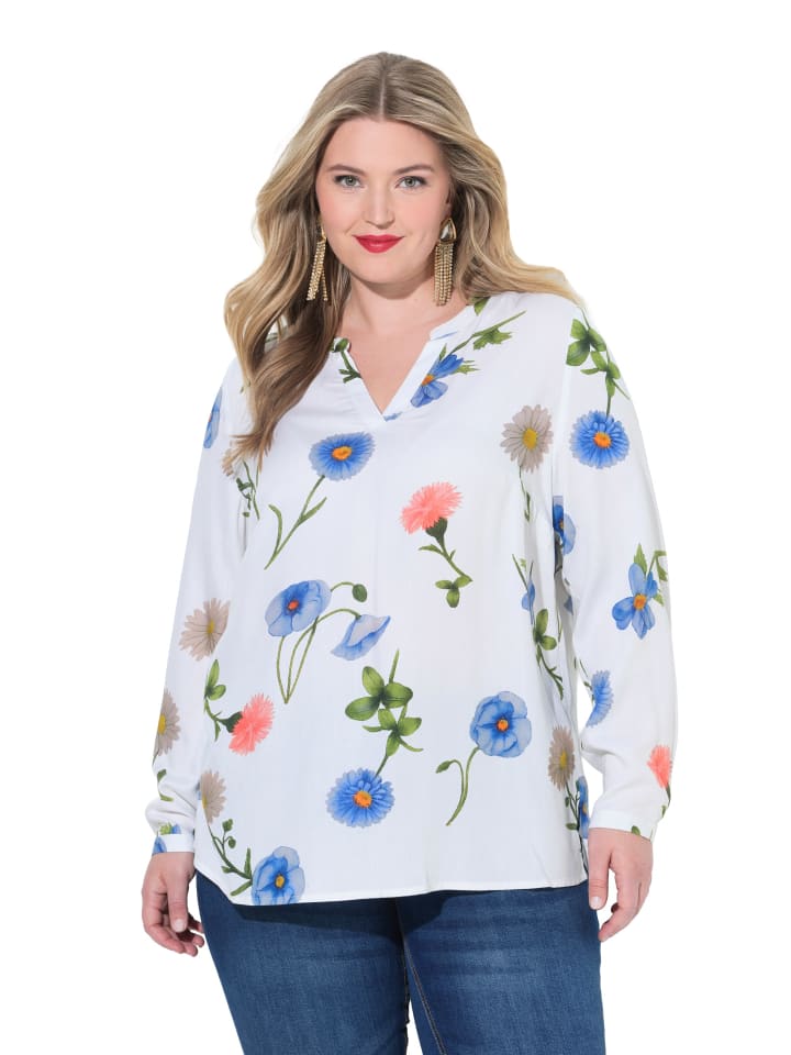 Bluse in schneeweiß
