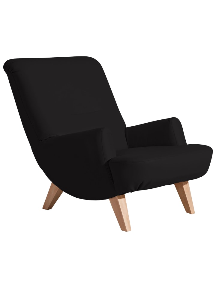 COCKTAILSESSEL Kajsa Kunstleder schwarz