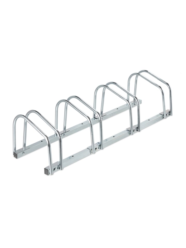 Fahrradständer in Silber - 4 Räder