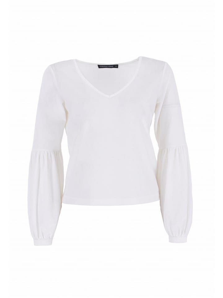 Langarmshirt Viveka in white
