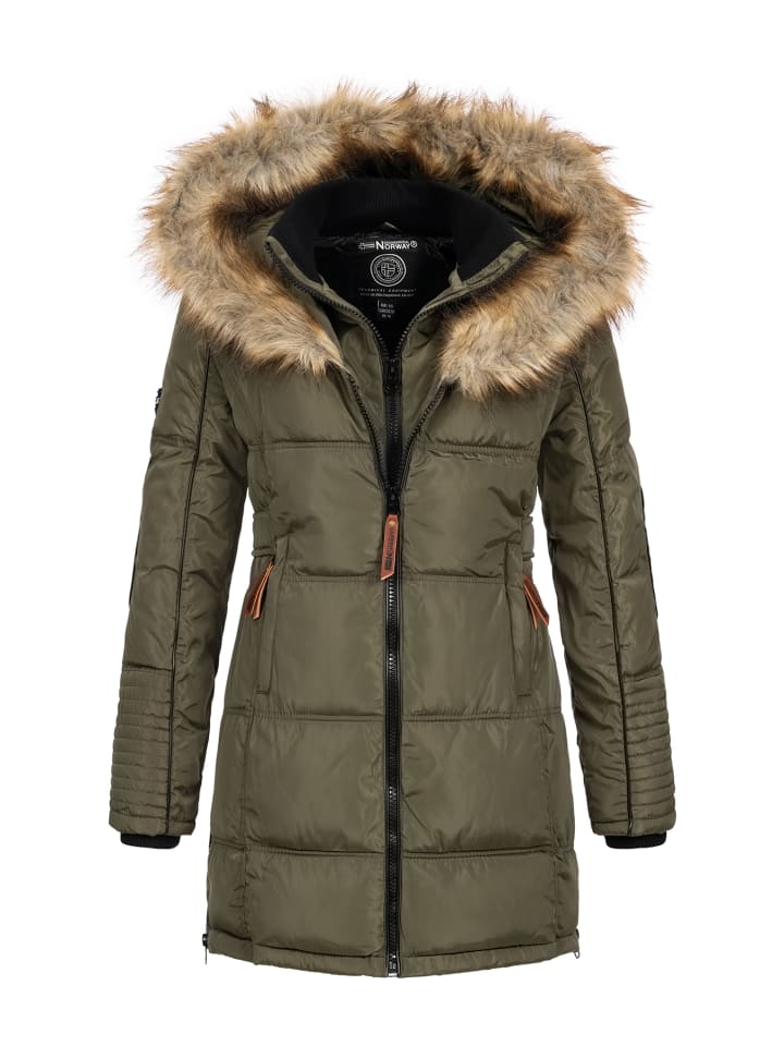 Winterjacke in Dunkelgrün