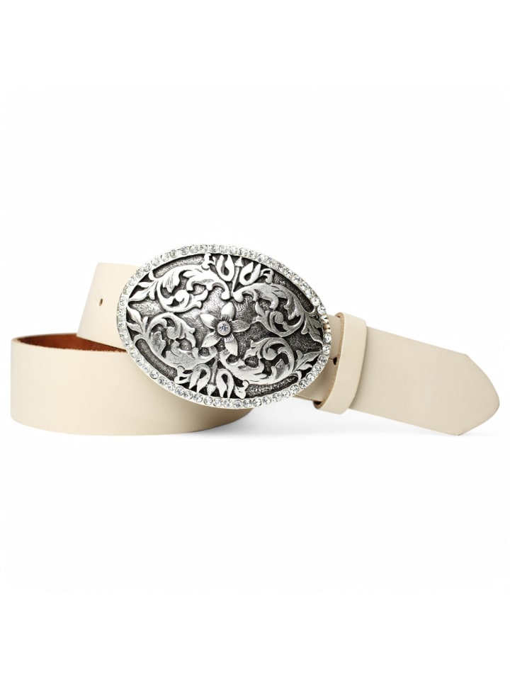 Damen Trachtengürtel in Creme