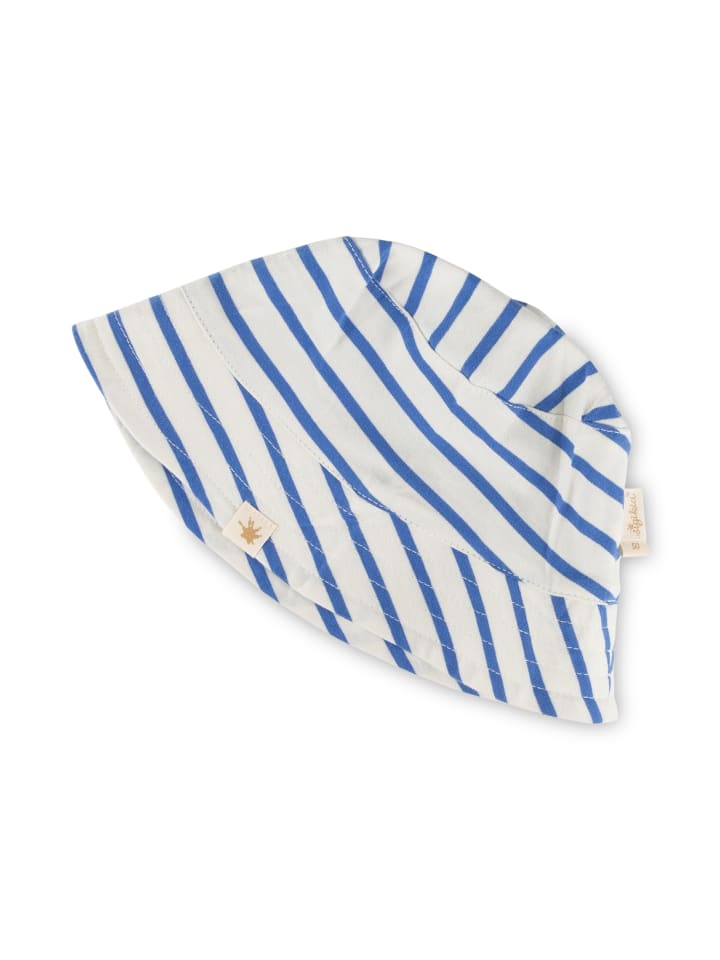 Hut Tiger & Löwe in Weiß-Blau gestreift