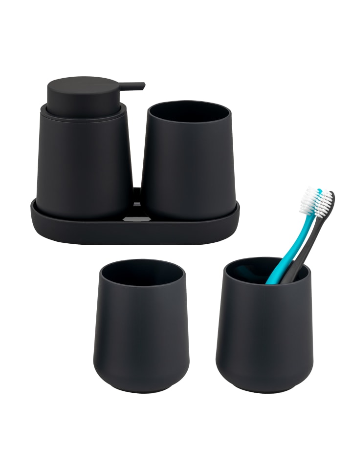 Bad-Accessoires Set TESERO 5tlg. ca. 8,5 x 12 x 9 cm (B/H/T)