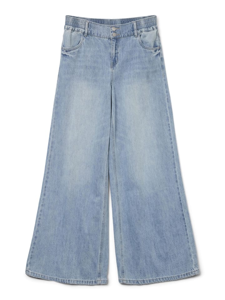 Weit geschnitten in Medium Blue Denim