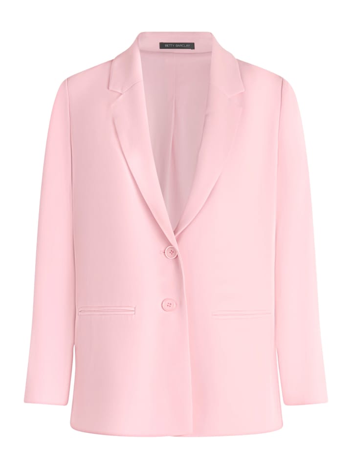 Longblazer mit Reverskragen in Pink Dolphin