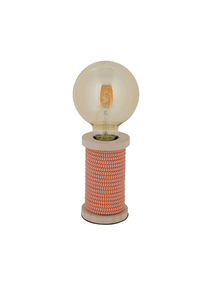 Tischleuchte "MAX" in orange - (L)7 cm x (B)7 cm x (H)12 cm