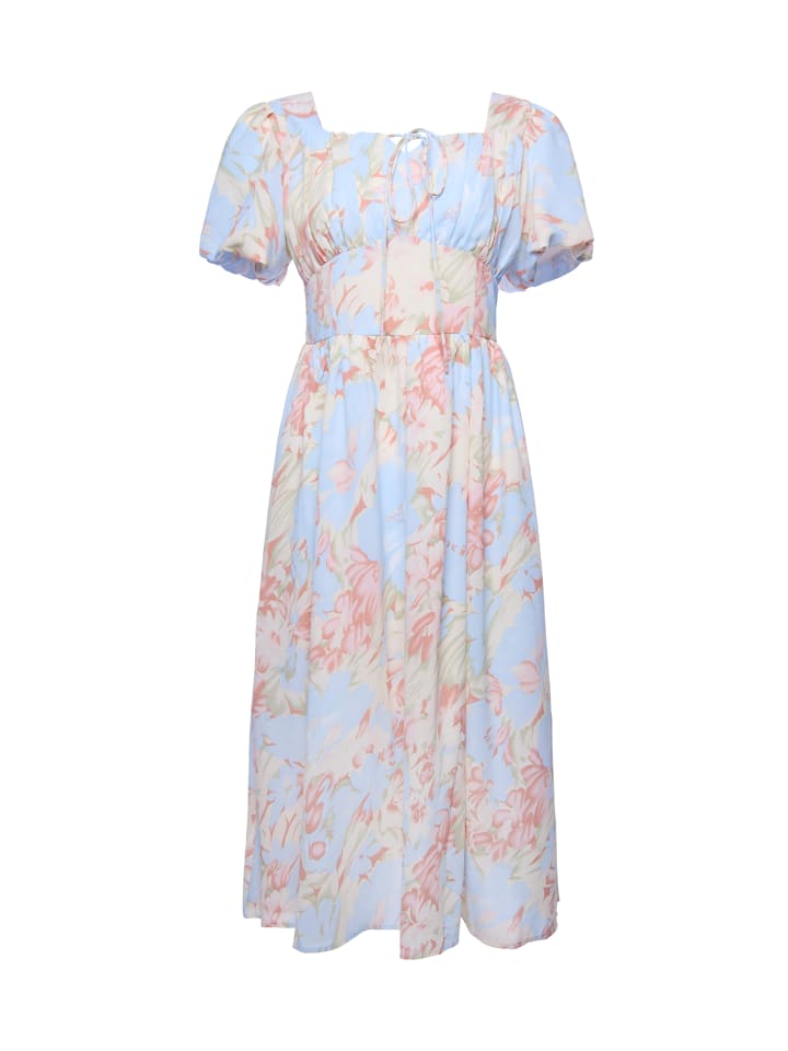 Women Dress in Pink Multicolor