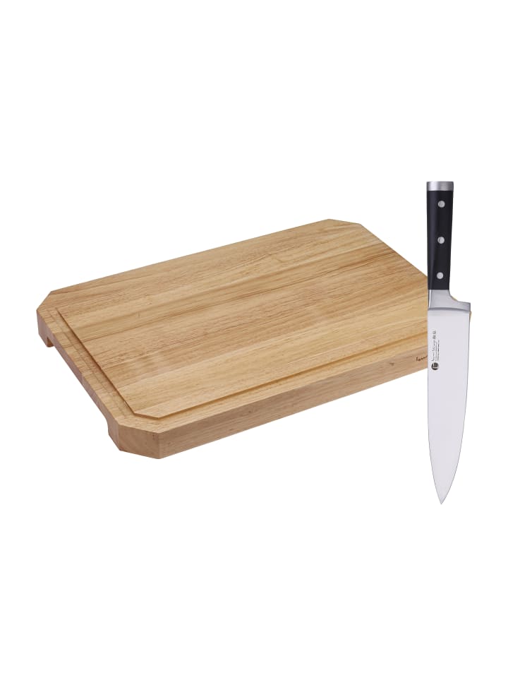 IZUMI ICHIAGO großes Schneidebrett - 65*42,5*5 cm, Para-Holz + Chefmesser