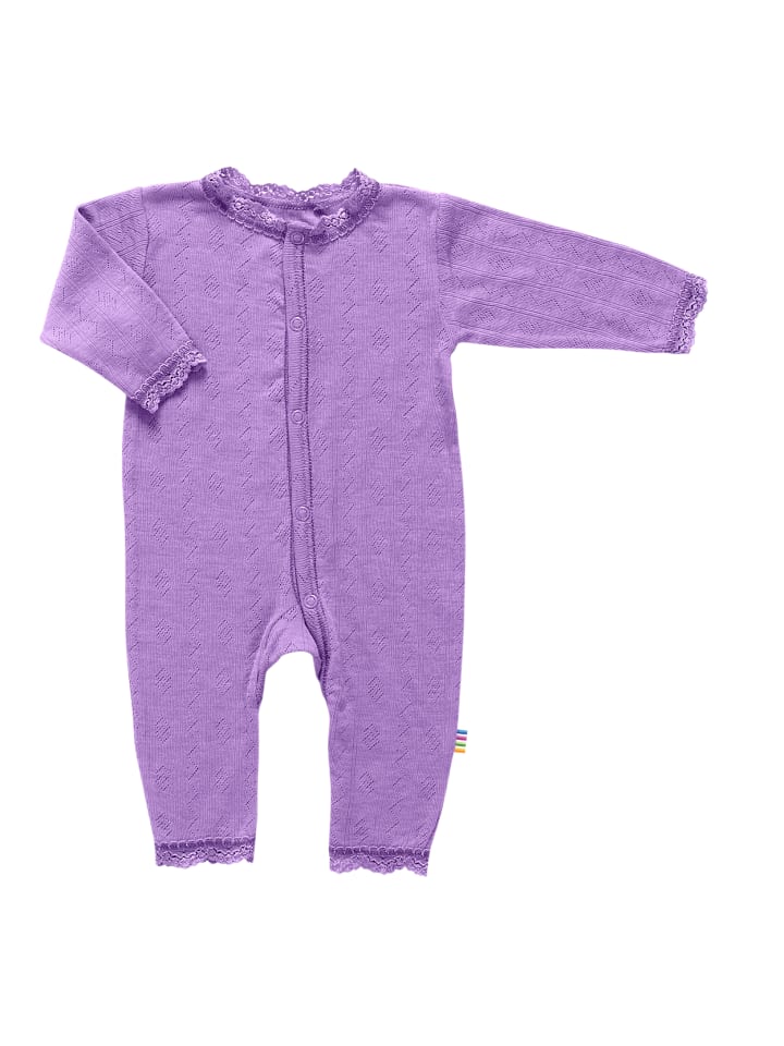 Schlafoverall aus Merino-Wolle/Seide in purple
