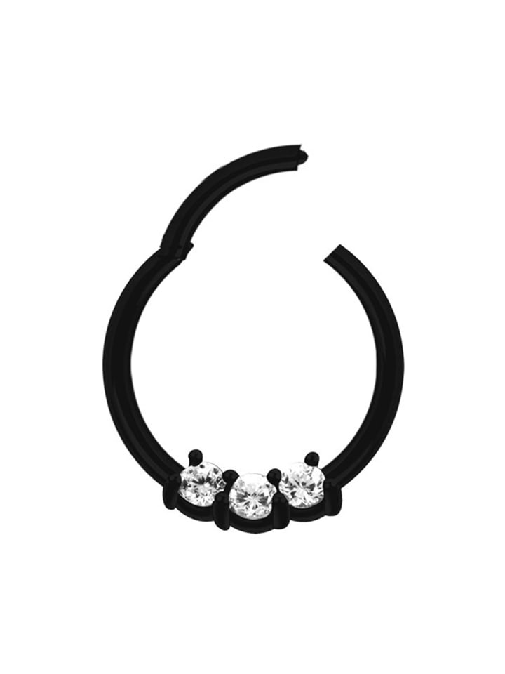 Adeliás Piercing Nasenpiercing in schwarz