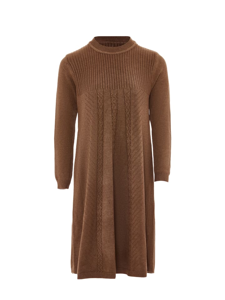Damen Strickkleid in Beige
