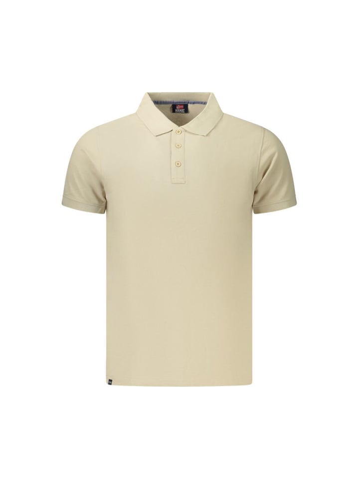 Beige Herren Poloshirt aus Baumwolle