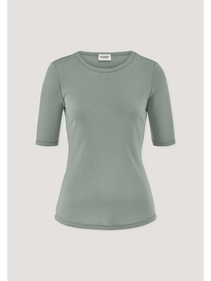 Softrib T-Shirt in mattgrün