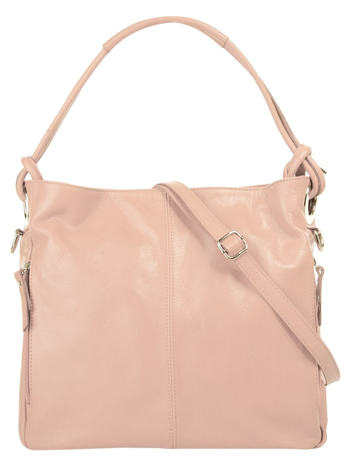 Shopper echt Leder in rosa
