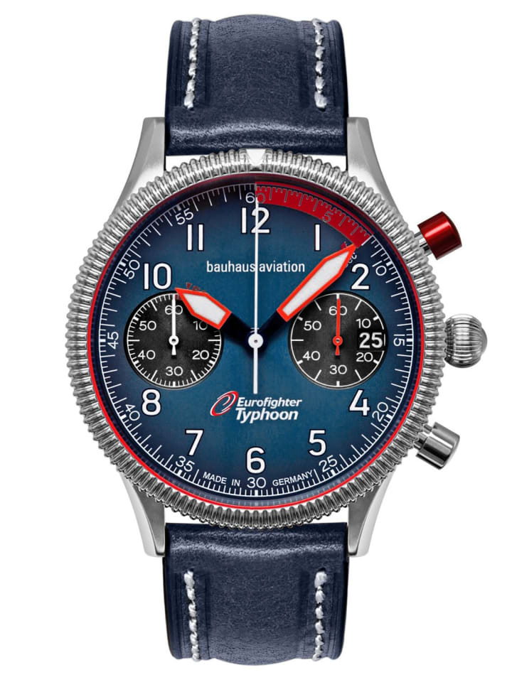 Herrenuhr Aviation Eurofighter Chronograph Dunkelblau