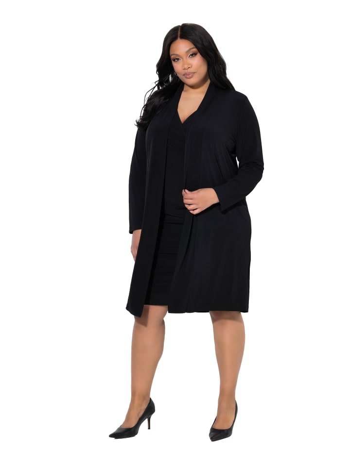 Shirtjacke in schwarz