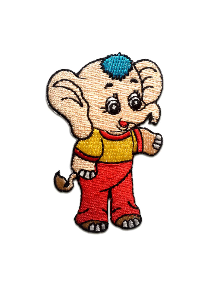 Elefant Tier KinderApplikation Bügelbild inBunt