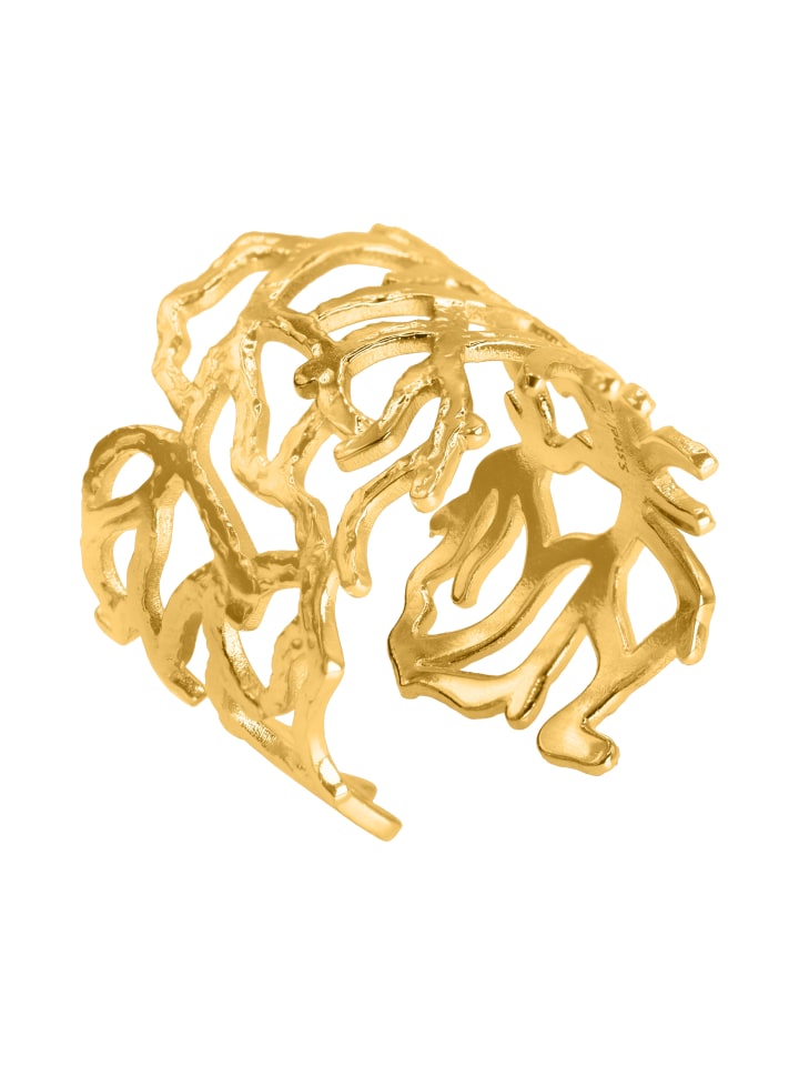 großer Ring Damen Maeci goldfarben in goldfarben