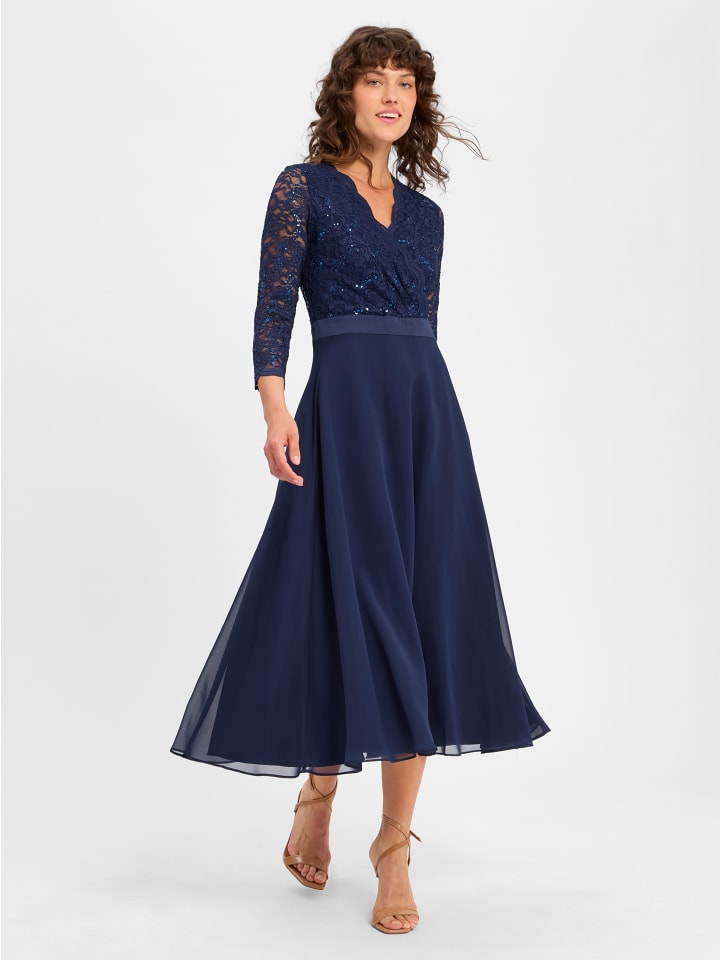 Abendkleid in marine - 0001