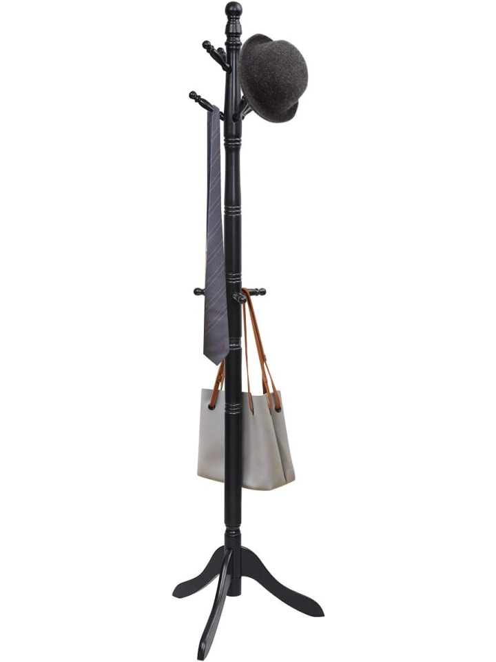 175 cm Garderobenständer in Schwarz