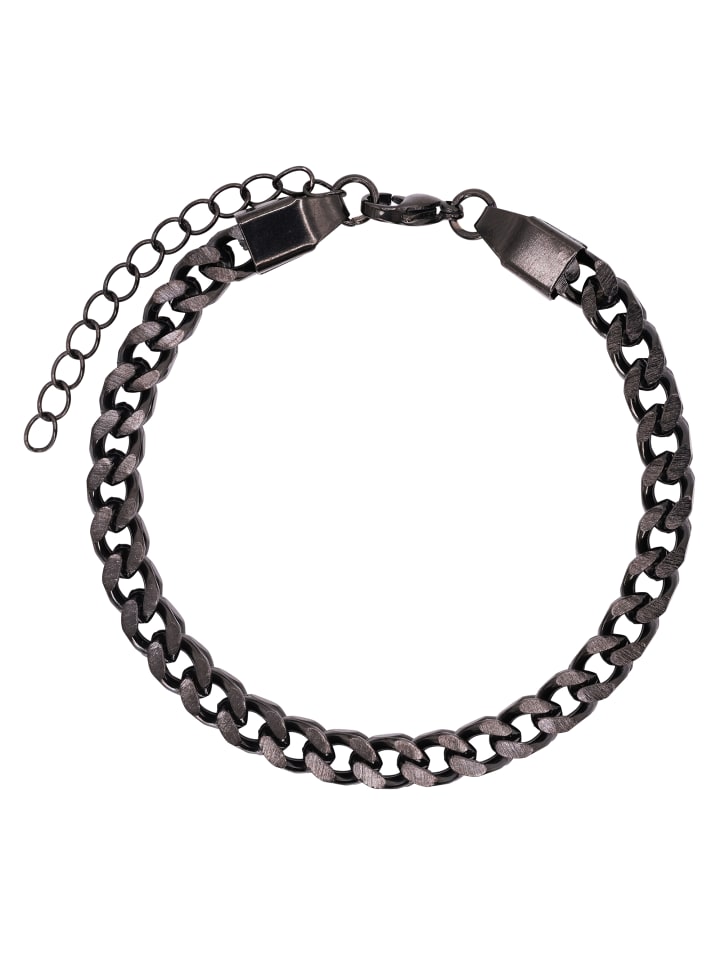 Gliederarmband Herren Zack schwarz farben in schwarz
