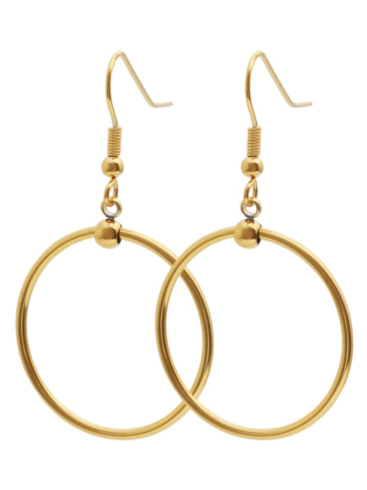 Damen Ohrringe – Ohrhänger aus Edelstahl in gold