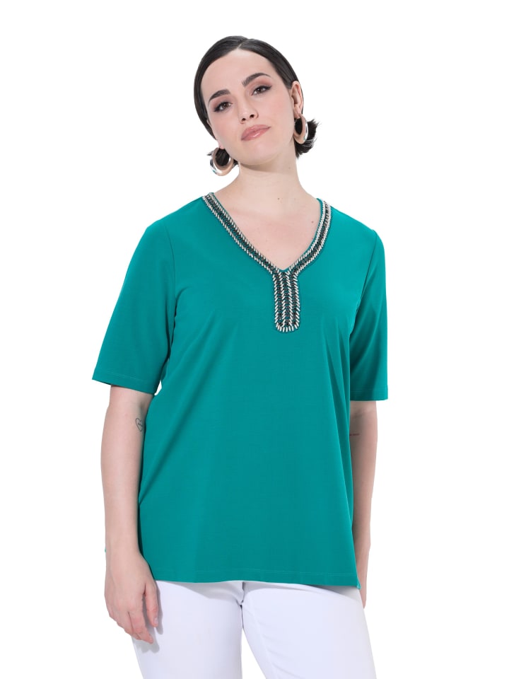 Shirt in grünblau