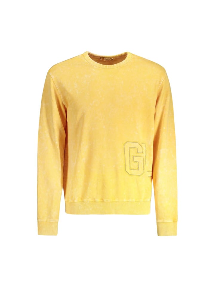 Gelb Baumwolle Herren Sweatshirt