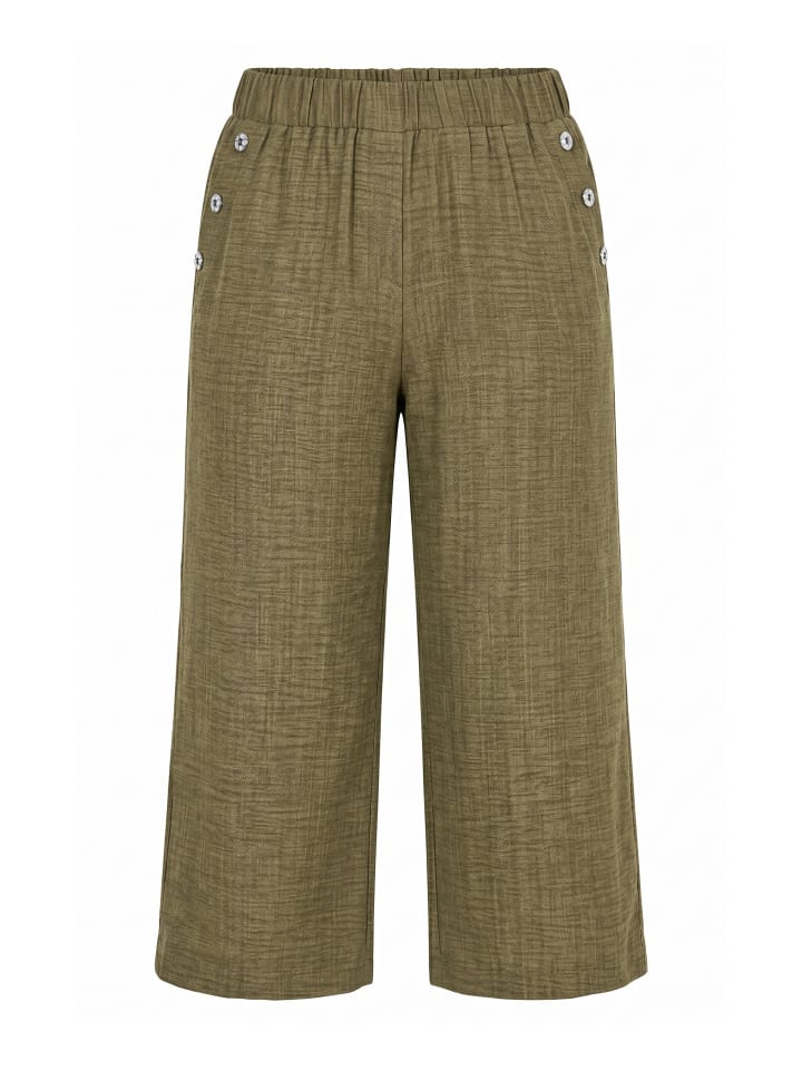 Culotte in dunkles olive