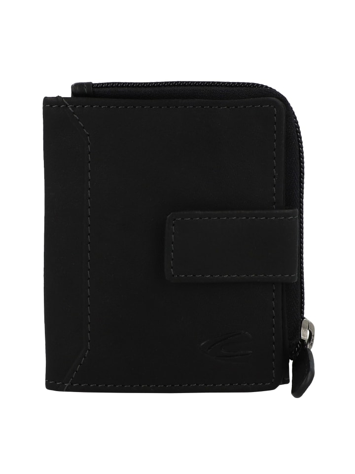 Ocean Geldbörse RFID Schutz Leder 9 cm black