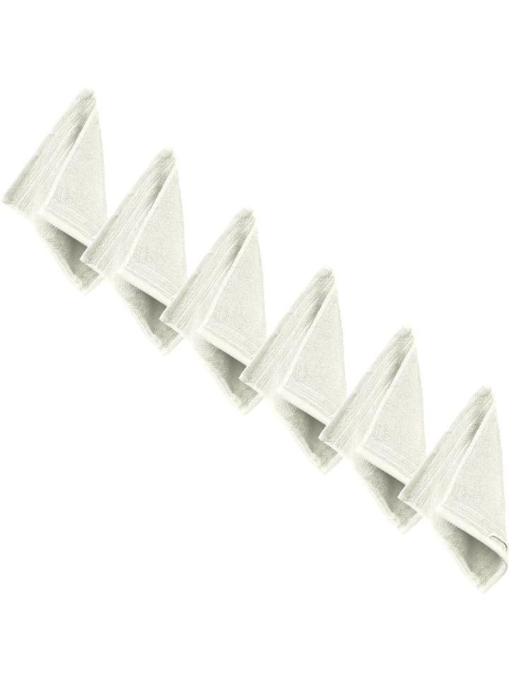 Frottier Seiftuch 6er-Pack Heidelberg in creme