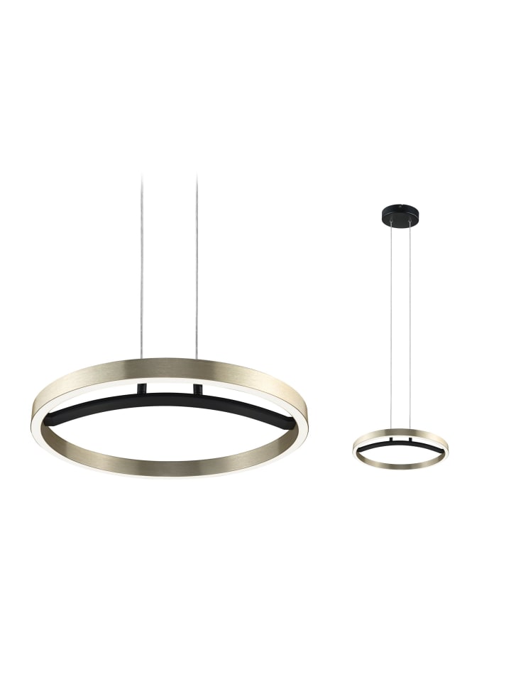 LED Pendelleuchte 3-Step-Dim Melira 2700K 1690lm 24W Schwarz matt, Gold