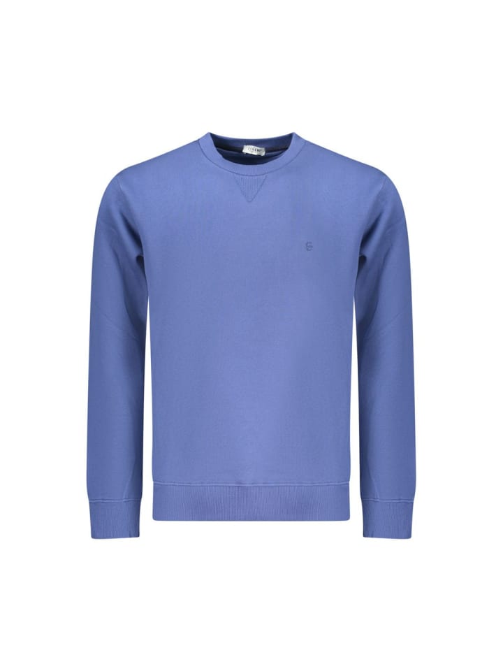 Blau Baumwolle Herren Sweatshirt