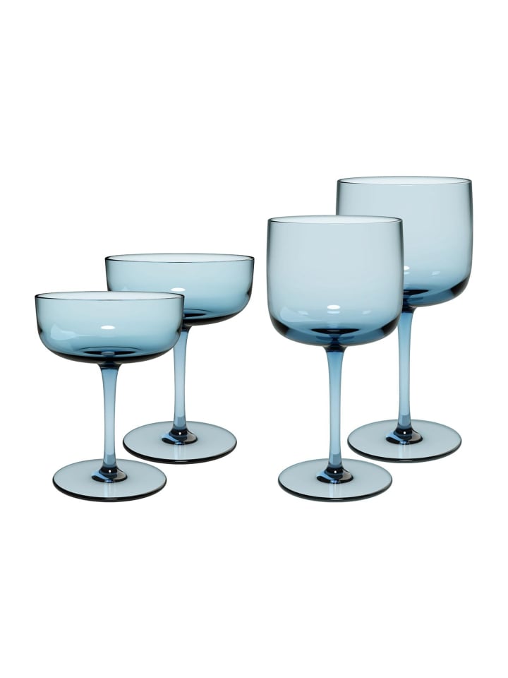4-tlg. Wein- und Sektgläser Like Glass in Ice