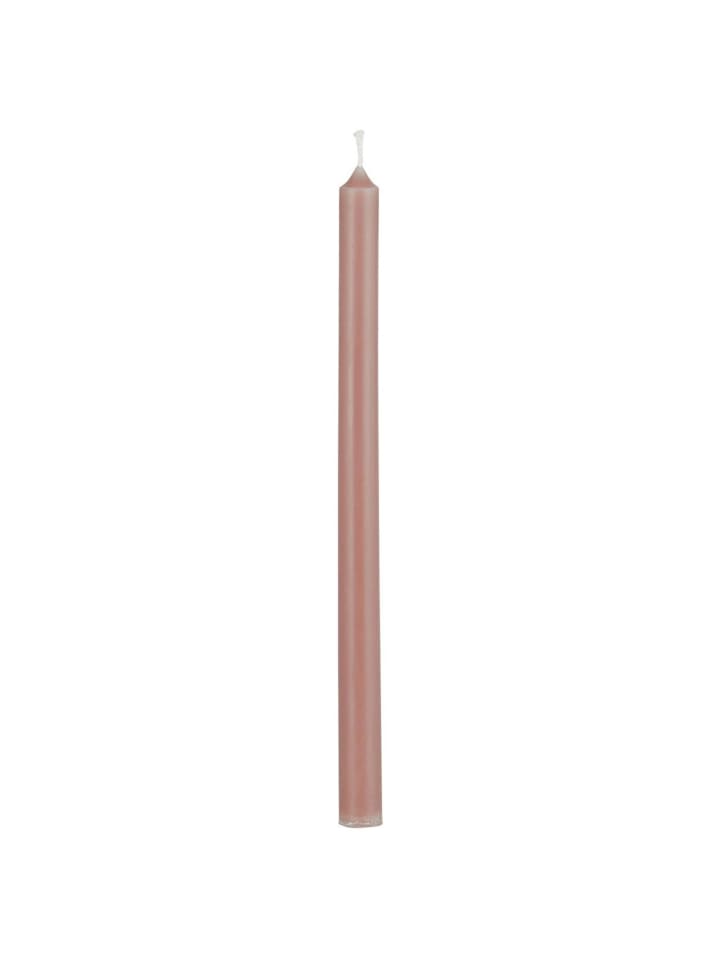 Dünne hohe Kerze 20 cm aus Ø 1,3 cm in coral almond